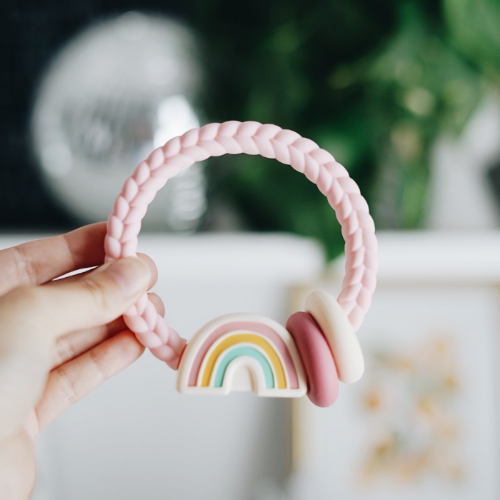 Itzy Ritzy -  Ritzy Rattle™ Silicone Teether Rattles: Highland Cow