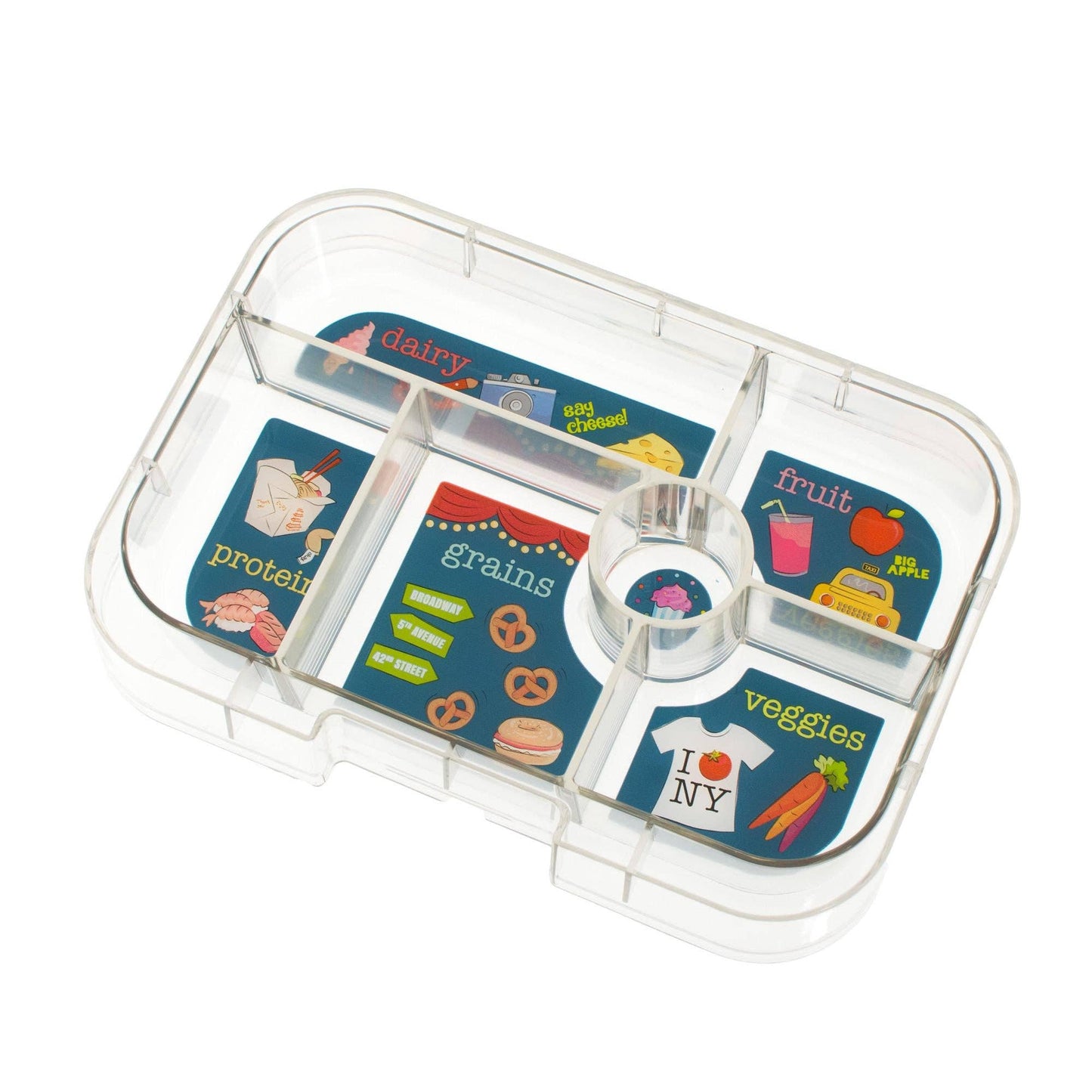 Yumbox - Yumbox Original 6-Compartment Food Tray Insert (NYC theme)