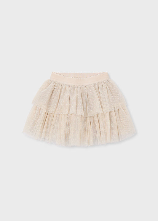 Mayoral Girl Tulle Skirt Sand