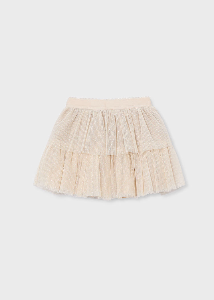 Mayoral Girl Tulle Skirt Sand
