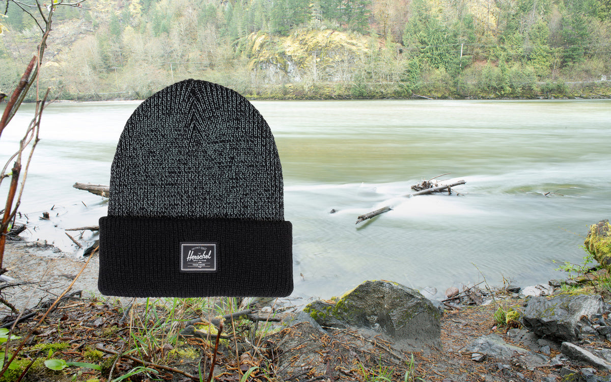 Herschel Reflective Ribbed Elmer Beanie