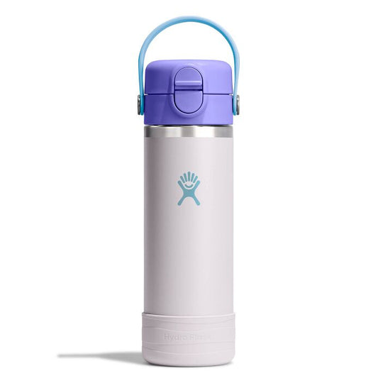 Hydro Flask Kids 18 oz Wide Mouth Water Bottle with Covered Cap and Boot