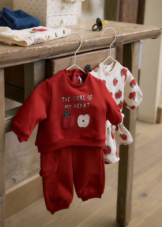 Mayoral Newborn Girl 4-Piece Set Cherry
