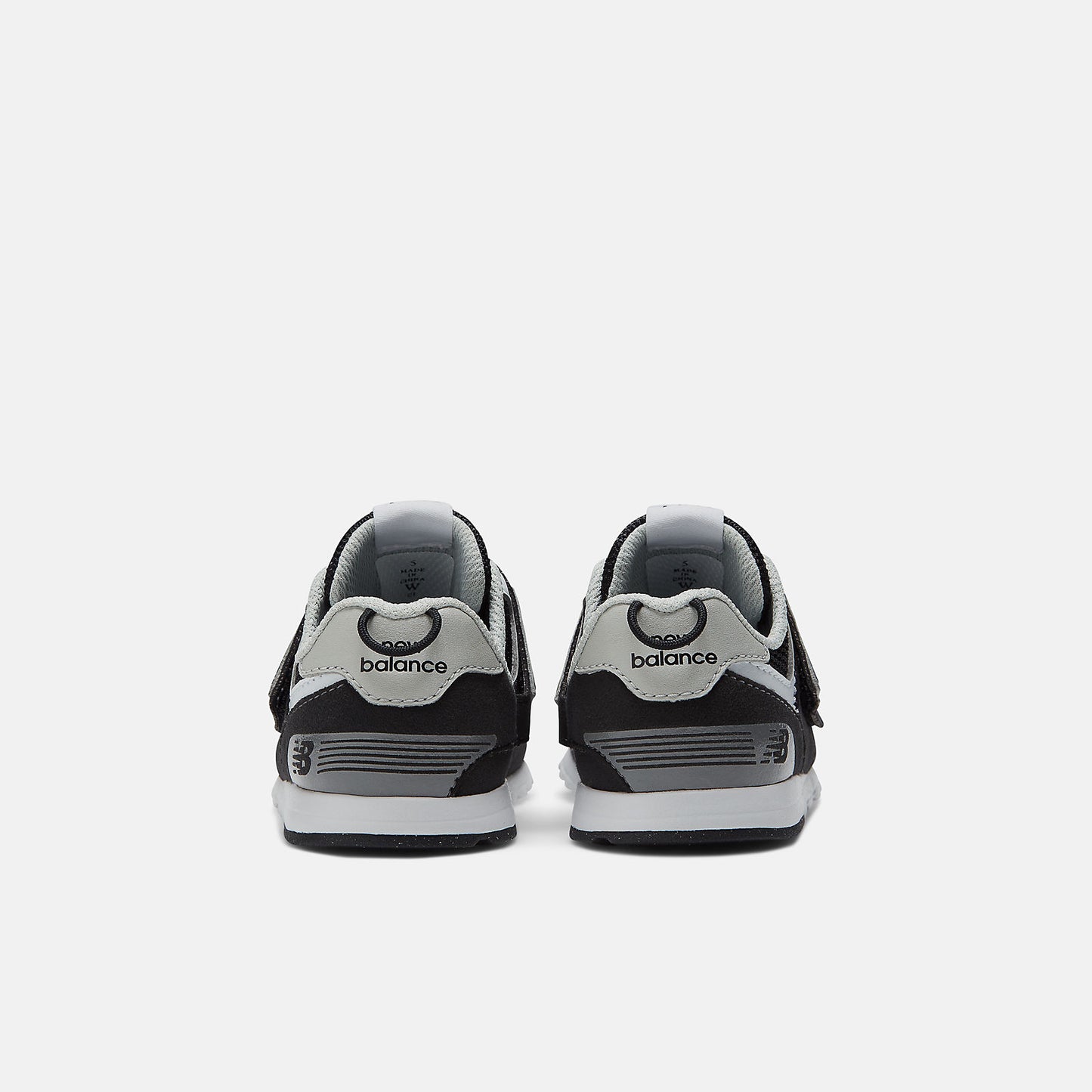 New Balance - 574 NEW - B Hook & Loop - Black Grey (Wide Width)