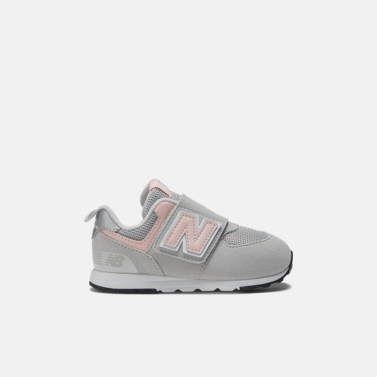 New Balance - 574 NEW - B Hook & Loop - Rain Cloud - Grey Pink (Sandard Width)