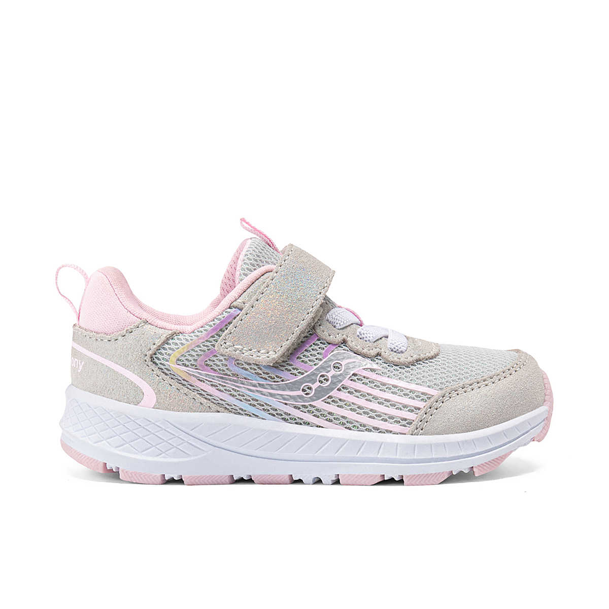 Saucony Wind 3.0 Jr Toddler Sneaker in Gold/Rainbow