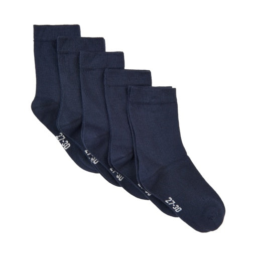 Minymo Solid Ankle Socks 5 Pack