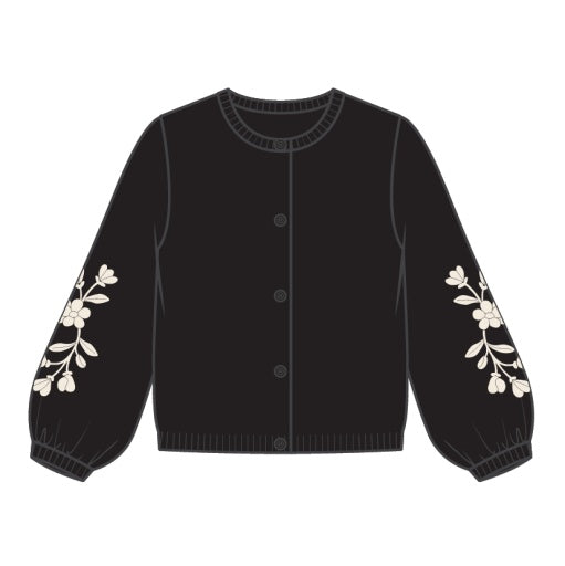 Miles the Label Black Long Sleeve Knit Sweater