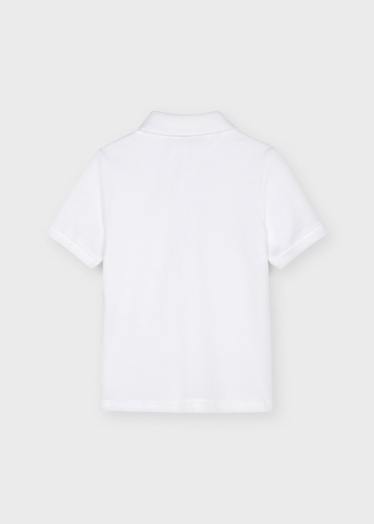 Mayoral - Uniform Short Sleeve Polo Shirt - White