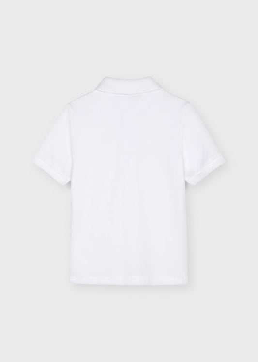 Mayoral - Uniform Short Sleeve Polo Shirt - White