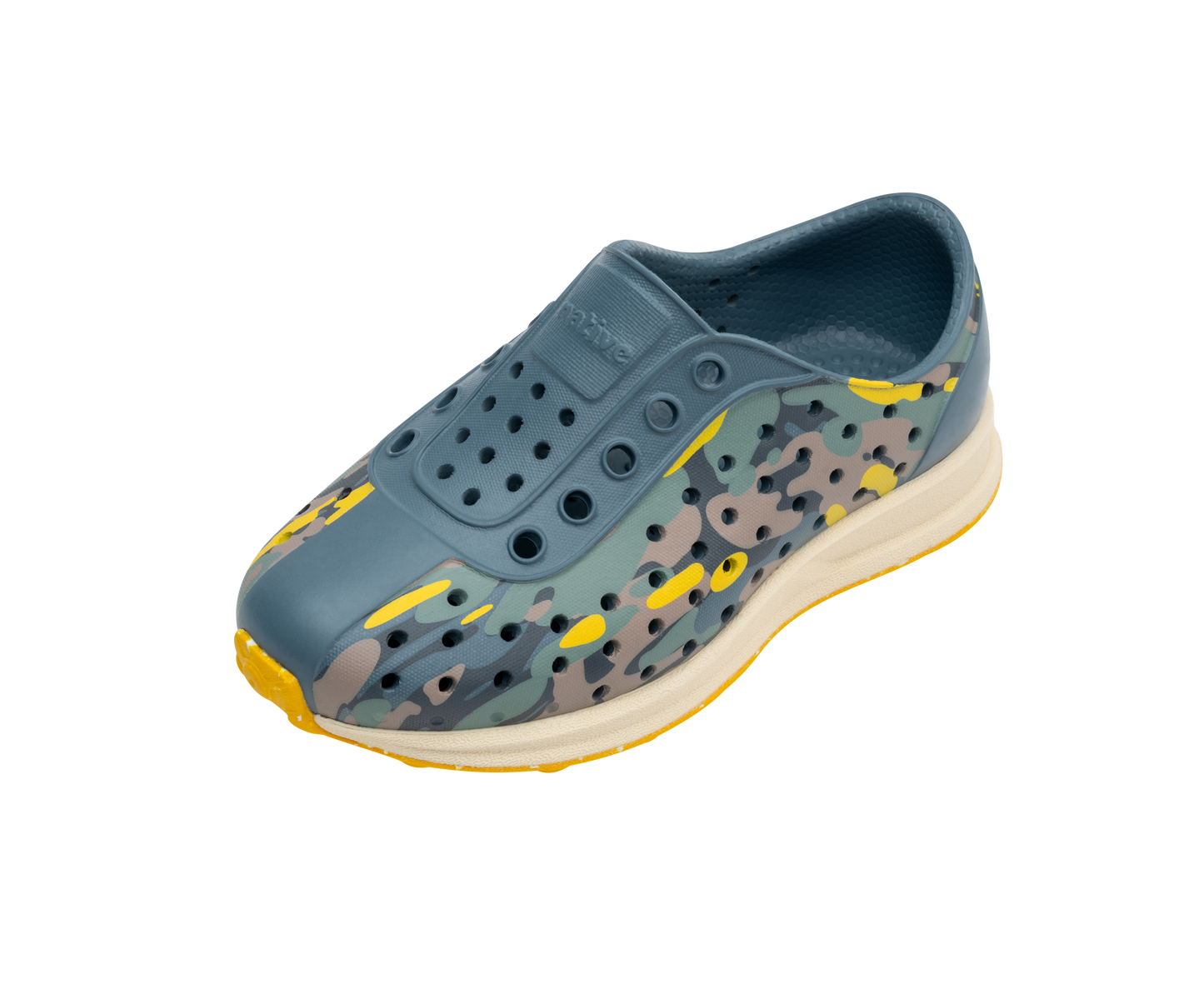 Native Shoes Robbie Child Weather Grey/ Bone White/ Freesia Eucamo/ Freesia Speckle Rubber