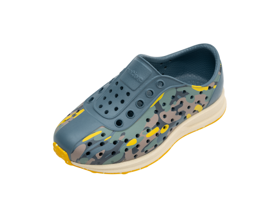 Native Shoes Robbie Child Weather Grey/ Bone White/ Freesia Eucamo/ Freesia Speckle Rubber