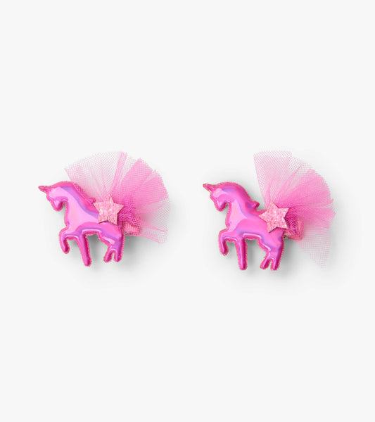 Hatley Pink Tulle Unicorn Snap Clip 2 pack