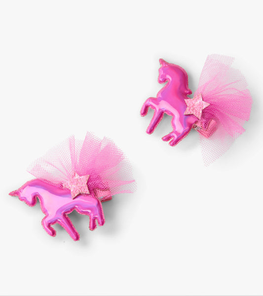 Hatley Pink Tulle Unicorn Snap Clip 2 pack