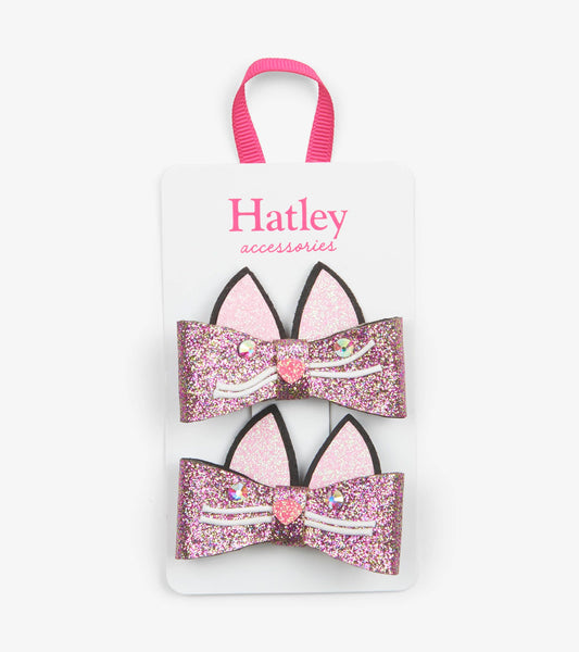 Hatley Glitter Kitties Hair Clip 2 pack