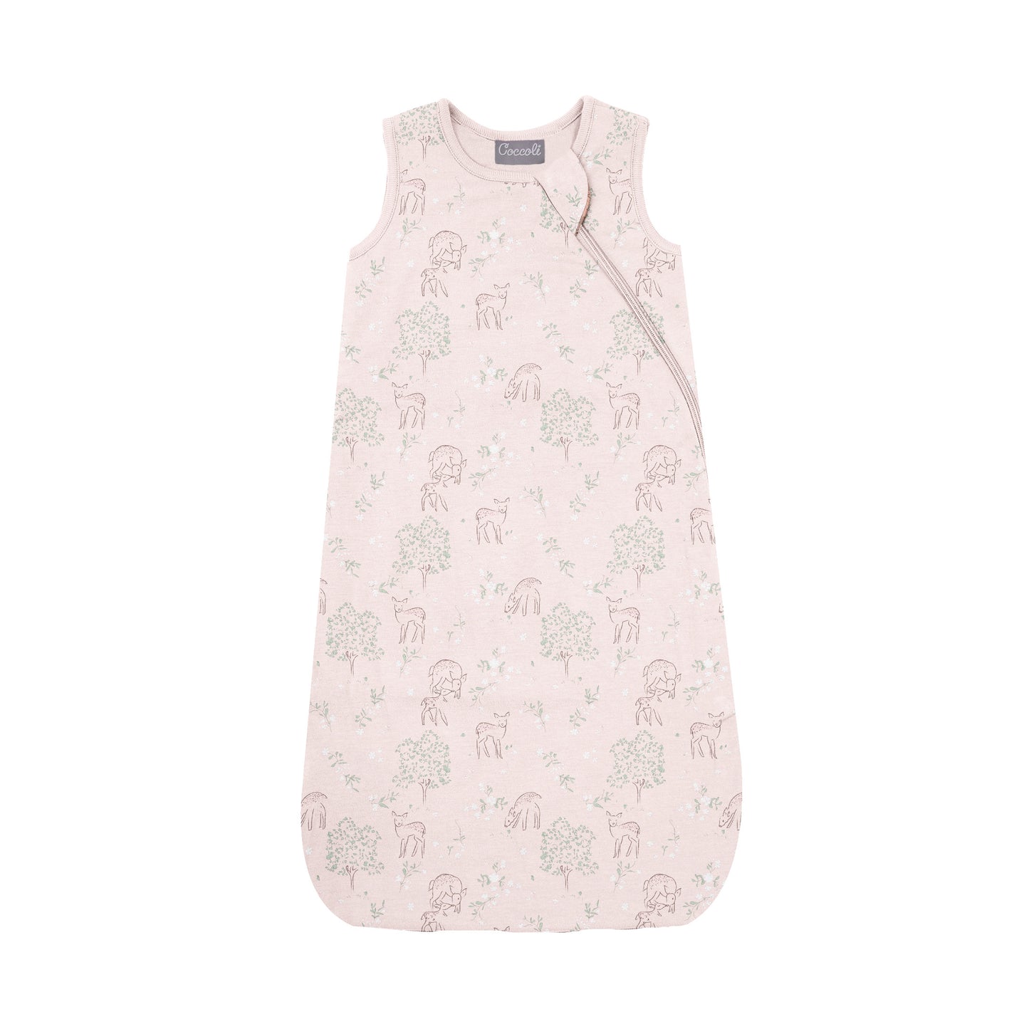 Coccoli Cotton Modal 1.5 Togs Sleepsack - Fawn On Pink - N/9m