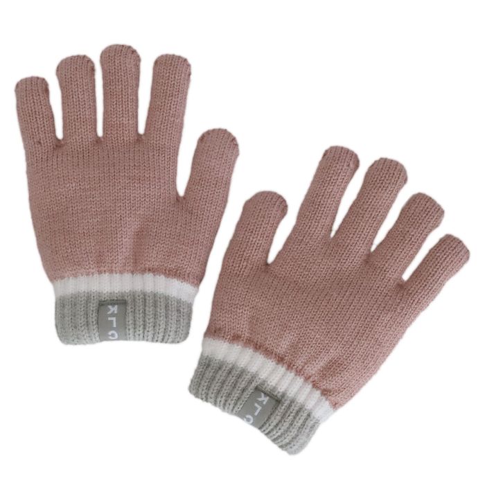 Calikids Knit Soft Touch Gloves - Misty Rose