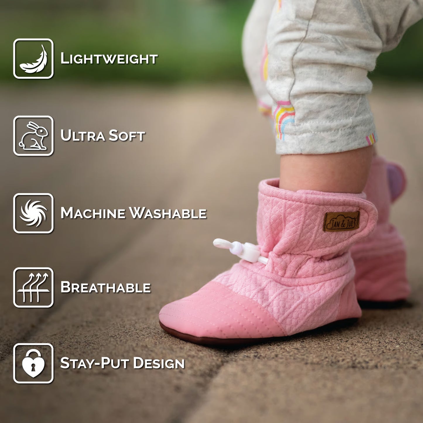 Jan & Jul - Baby Stay-Put Lite Booties