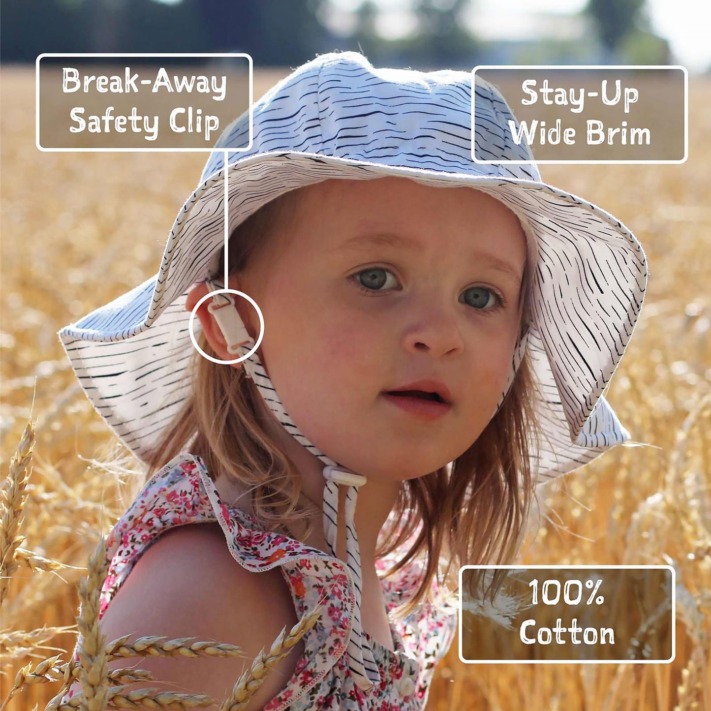 Jan & Jul - Kids Cotton Floppy Hats - Cotton Candy Tie-Dye