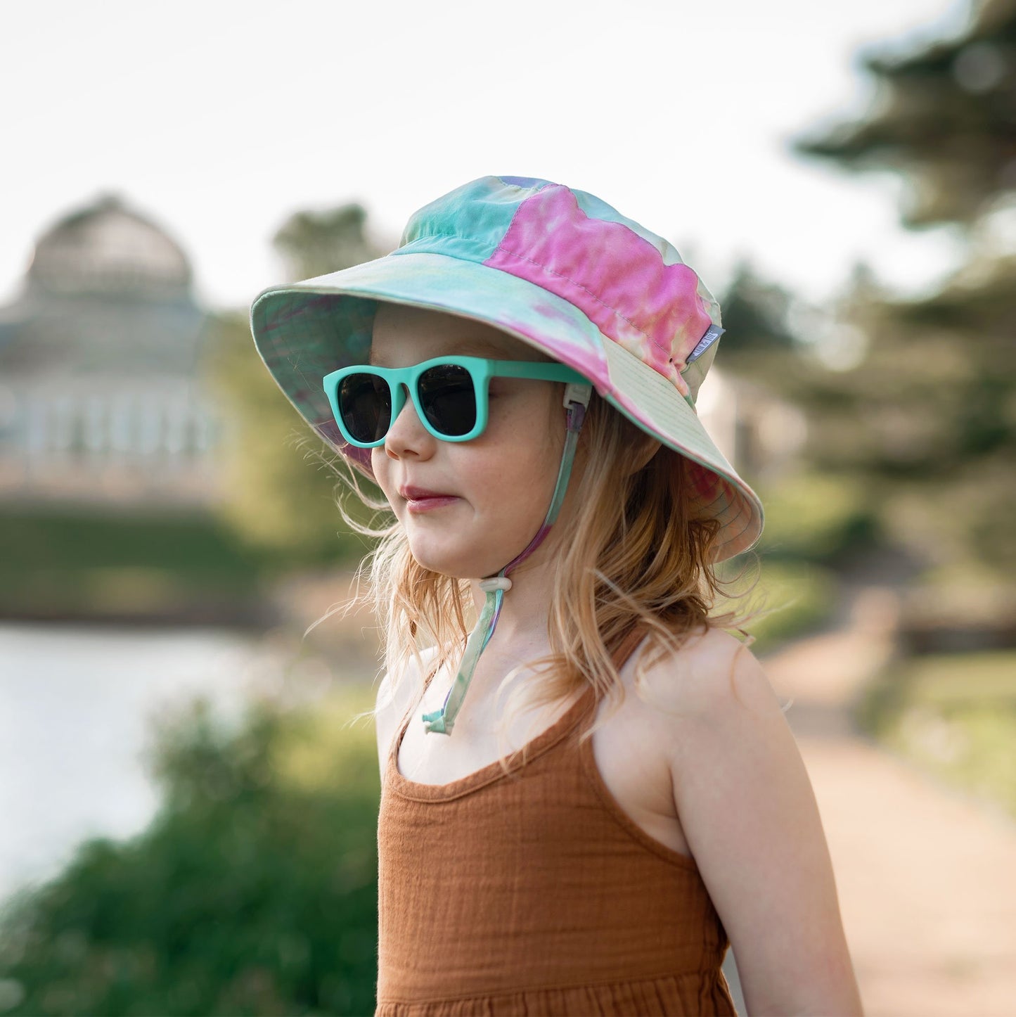 Jan & Jul - Kids Cotton Bucket Hats  - Watermelon Tie-Dye