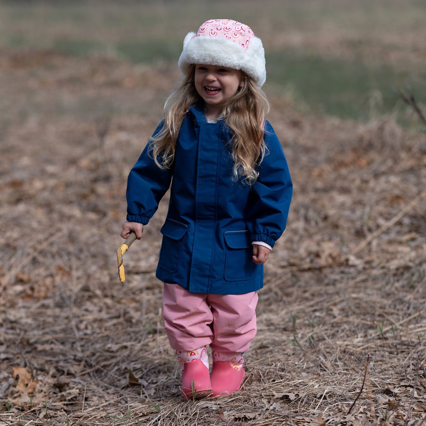 Jan & Jul - Kids Single Layer Rain Pants - Dusty Pink