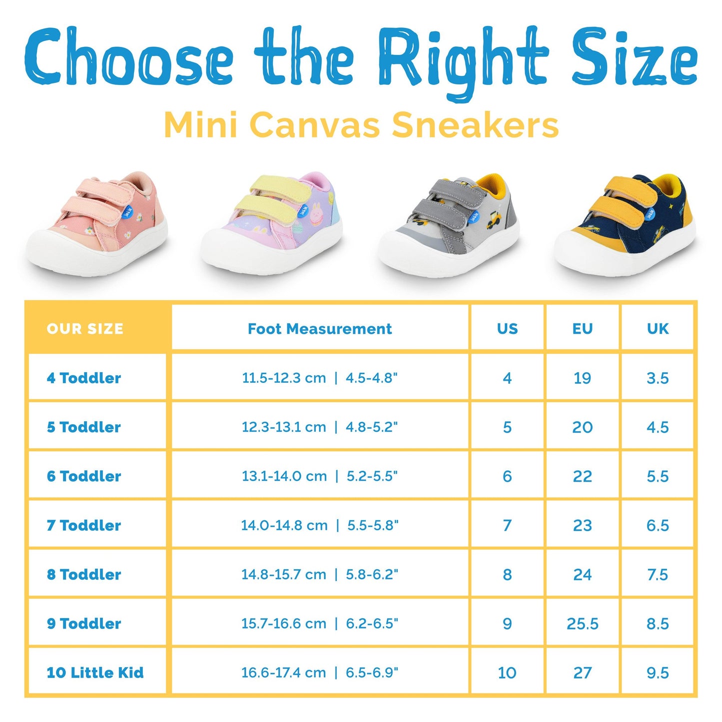 Jan & Jul - Toddler Mini Canvas Sneakers - Grey Construction