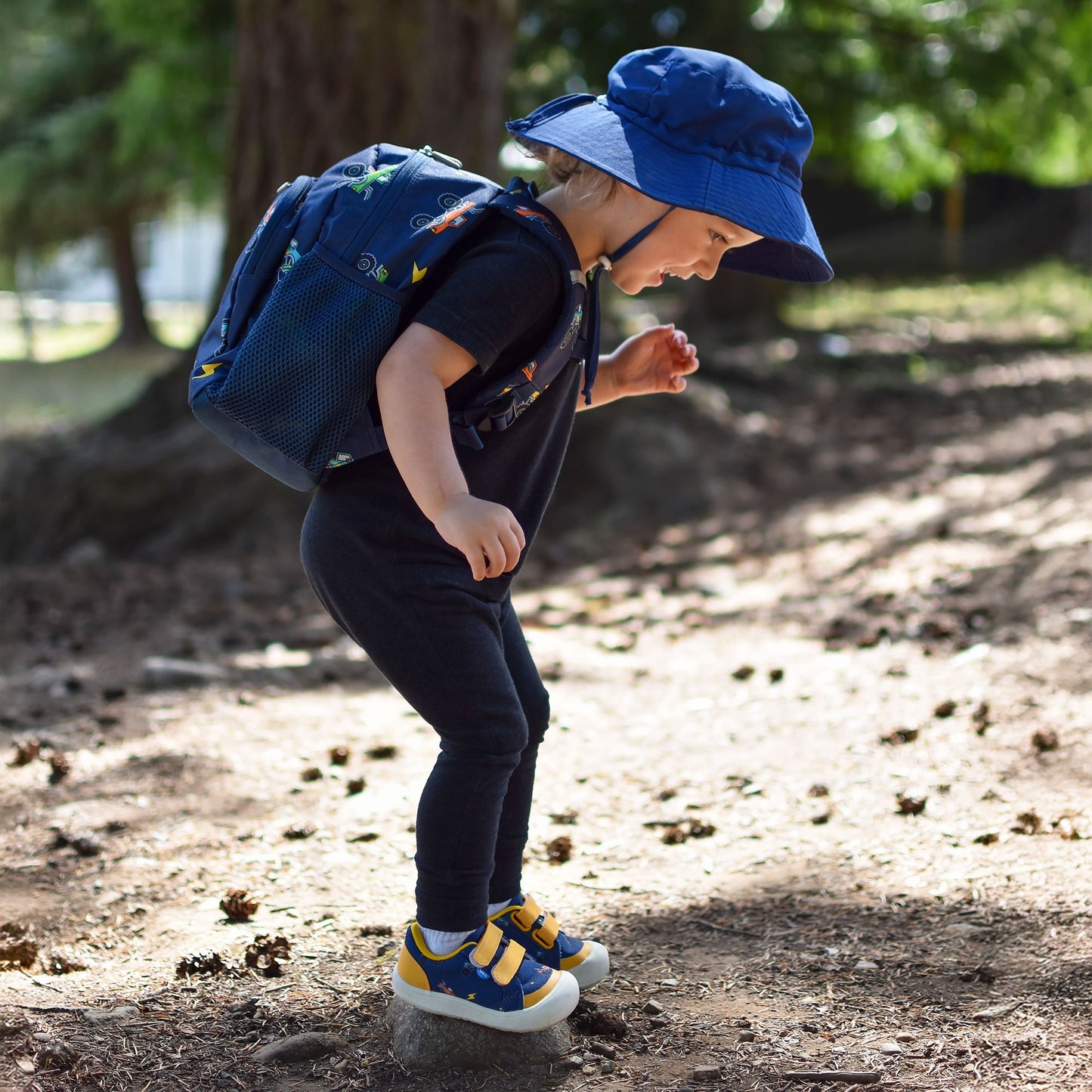 Jan & Jul - Toddler Mini Canvas Sneakers - Big Trucks