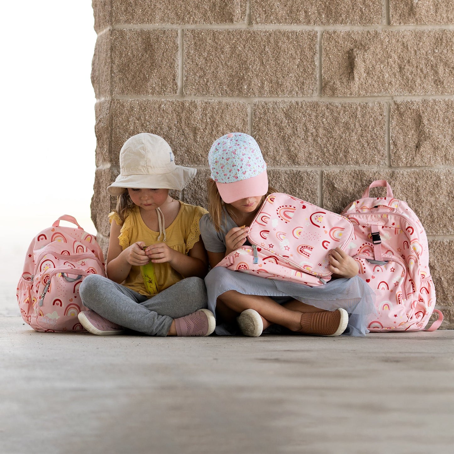 Jan & Jul - Kids Lunch Bag - Pink Rainbow