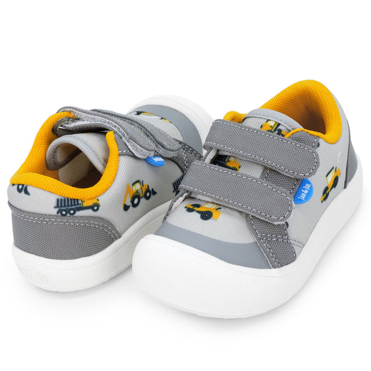 Jan & Jul - Toddler Mini Canvas Sneakers - Grey Construction