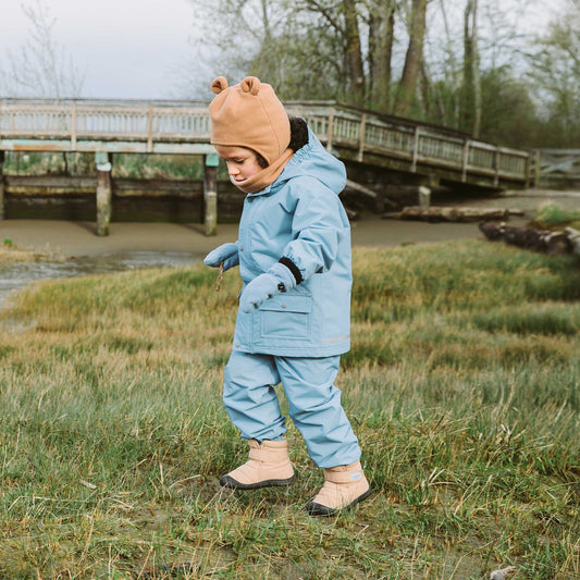 Jan & Jul - Kids Single Layer Rain Pants - Dusty Blue