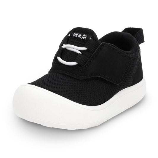 Jan & Jul - Mini-Flyer Toddler Sneakers - Black Tie