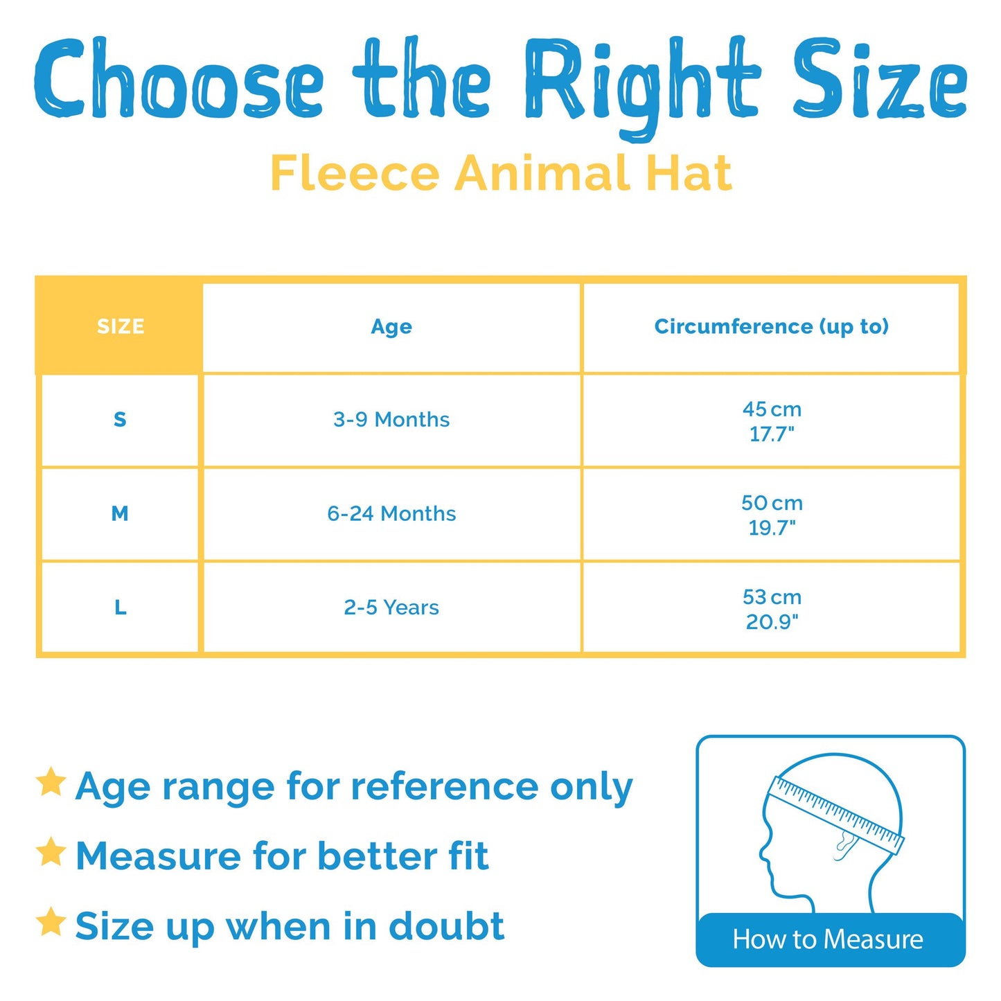 Jan & Jul Fleece Animal Hat