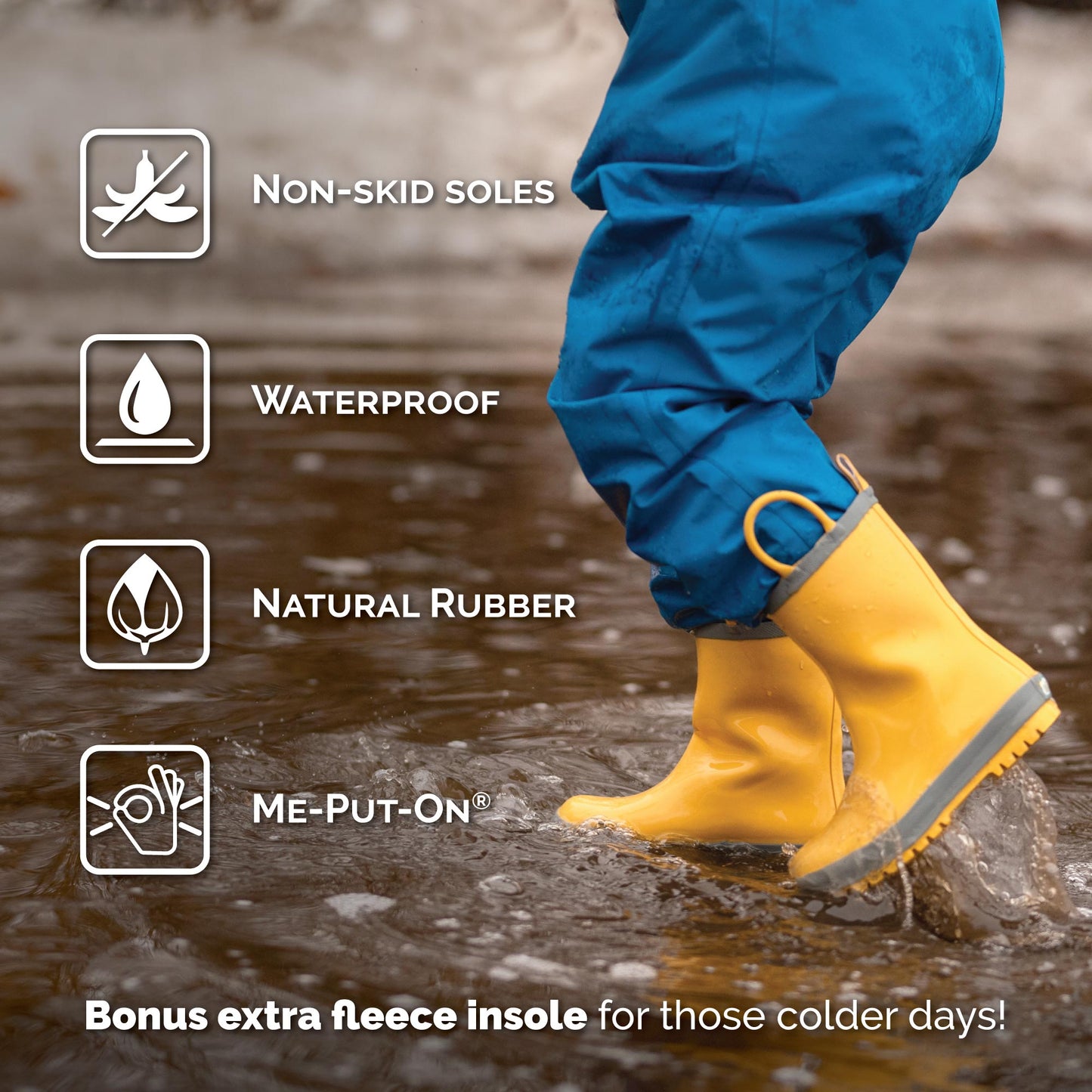 Jan & Jul - Kids Rubber Rain Boots - Enchanted