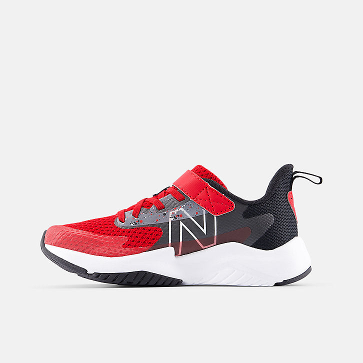 New Balance - Rave Run v2 Running Shoe - Bungee Lace with Top Strap - Big Kid - Team Red